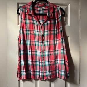 Cato plaid sleeveless